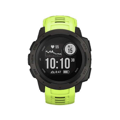 Silicone Watch Band for Garmin Instinct 22mm, Host not Included(Green) - Watch Bands by buy2fix | Online Shopping UK | buy2fix
