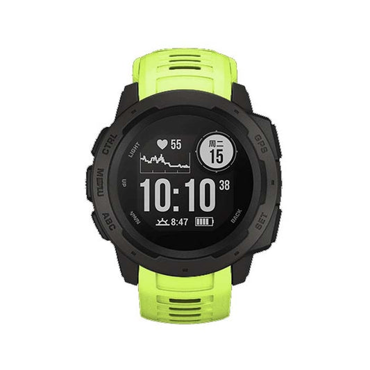 Silicone Watch Band for Garmin Instinct 22mm, Host not Included(Green) - Watch Bands by buy2fix | Online Shopping UK | buy2fix