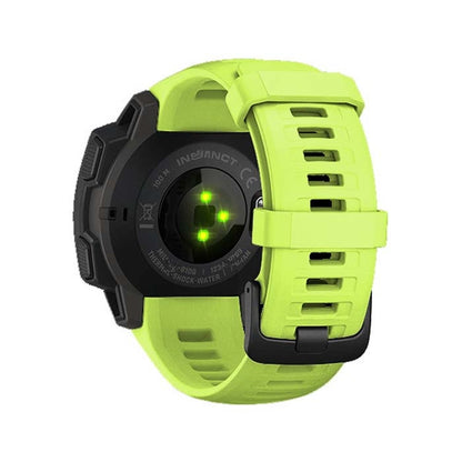 Silicone Watch Band for Garmin Instinct 22mm, Host not Included(Green) - Watch Bands by buy2fix | Online Shopping UK | buy2fix