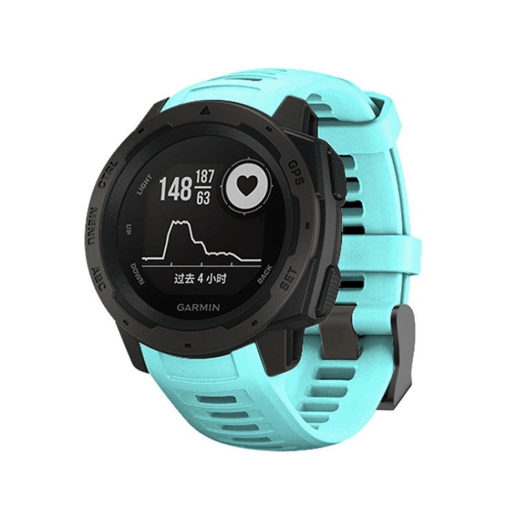 Silicone Watch Band for Garmin Instinct 22mm, Host not Included(Mint Green) - Watch Bands by buy2fix | Online Shopping UK | buy2fix