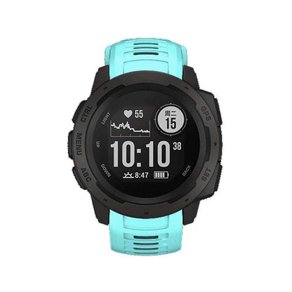 Silicone Watch Band for Garmin Instinct 22mm, Host not Included(Mint Green) - Watch Bands by buy2fix | Online Shopping UK | buy2fix