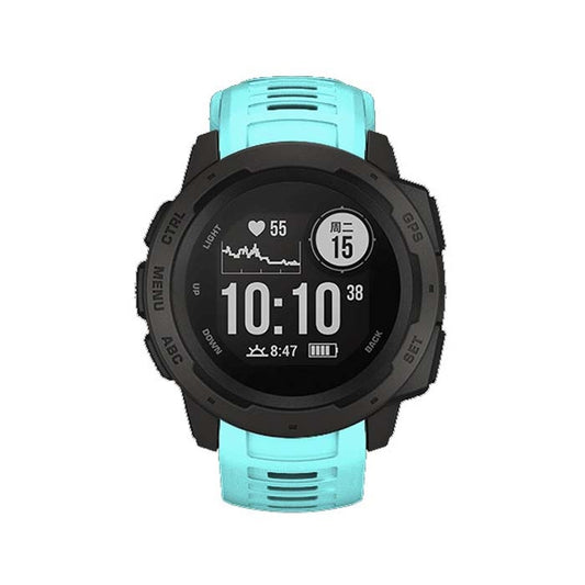 Silicone Watch Band for Garmin Instinct 22mm, Host not Included(Mint Green) - Watch Bands by buy2fix | Online Shopping UK | buy2fix