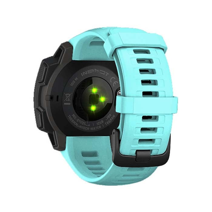 Silicone Watch Band for Garmin Instinct 22mm, Host not Included(Mint Green) - Watch Bands by buy2fix | Online Shopping UK | buy2fix