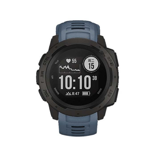 Silicone Watch Band for Garmin Instinct 22mm, Host not Included(Navy Blue) - Watch Bands by buy2fix | Online Shopping UK | buy2fix