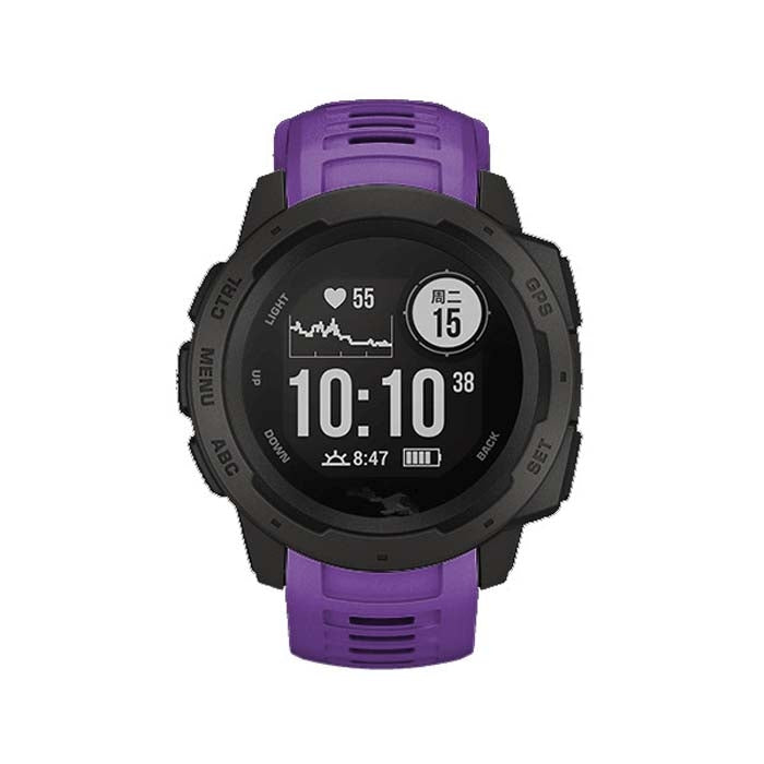 Silicone Watch Band for Garmin Instinct 22mm, Host not Included(Purple) - Watch Bands by buy2fix | Online Shopping UK | buy2fix