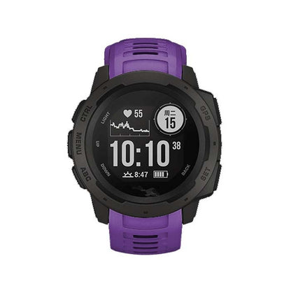 Silicone Watch Band for Garmin Instinct 22mm, Host not Included(Purple) - Watch Bands by buy2fix | Online Shopping UK | buy2fix