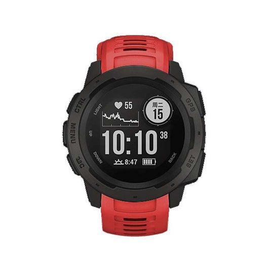 Silicone Watch Band for Garmin Instinct 22mm, Host not Included(Red) - Watch Bands by buy2fix | Online Shopping UK | buy2fix
