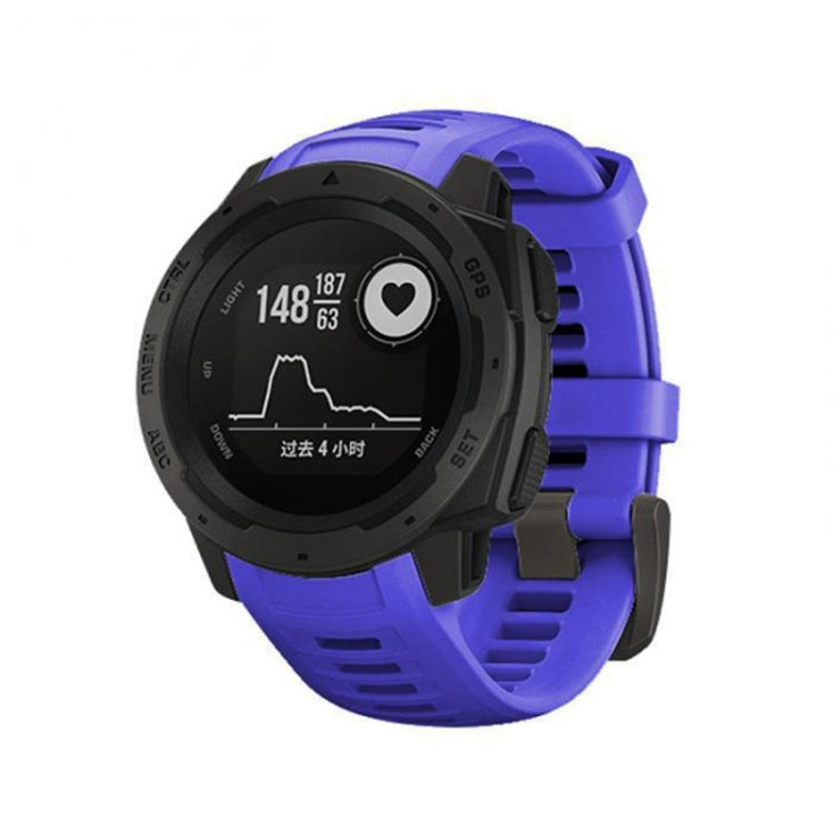 Silicone Watch Band for Garmin Instinct 22mm, Host not Included(Sapphire Blue) - Watch Bands by buy2fix | Online Shopping UK | buy2fix