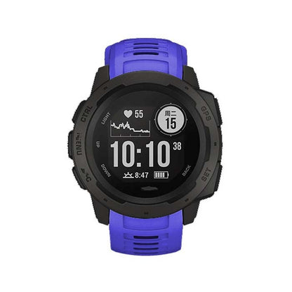 Silicone Watch Band for Garmin Instinct 22mm, Host not Included(Sapphire Blue) - Watch Bands by buy2fix | Online Shopping UK | buy2fix