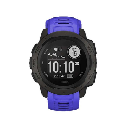 Silicone Watch Band for Garmin Instinct 22mm, Host not Included(Sapphire Blue) - Watch Bands by buy2fix | Online Shopping UK | buy2fix