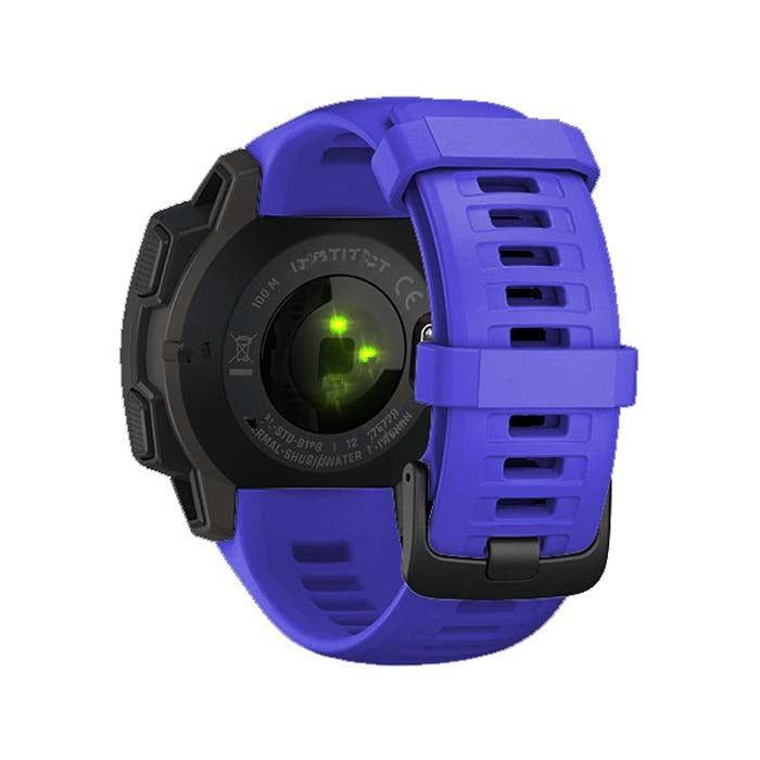 Silicone Watch Band for Garmin Instinct 22mm, Host not Included(Sapphire Blue) - Watch Bands by buy2fix | Online Shopping UK | buy2fix