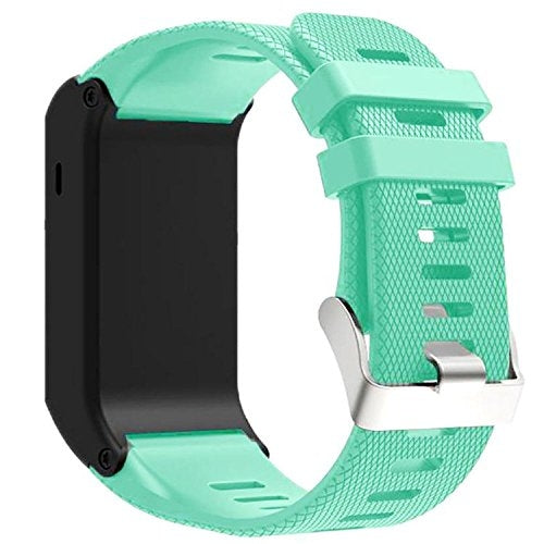 Silicone Sport Watch Band for Garmin Vivoactive HR(Mint Green) - Watch Bands by buy2fix | Online Shopping UK | buy2fix