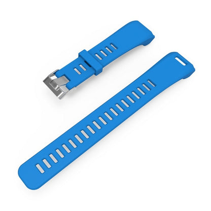 Silicone Sport Watch Band for Garmin Vivosmart HR(Blue) - Watch Bands by buy2fix | Online Shopping UK | buy2fix