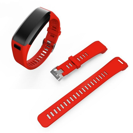 Silicone Sport Watch Band for Garmin Vivosmart HR (Red) - Watch Bands by buy2fix | Online Shopping UK | buy2fix