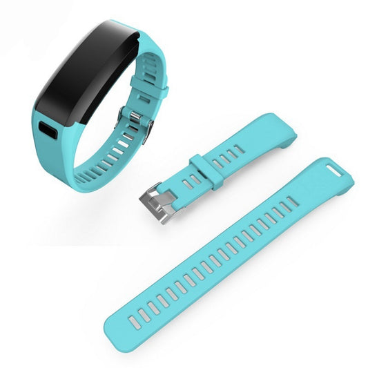 Silicone Sport Watch Band for Garmin Vivosmart HR (Sky Blue) - Watch Bands by buy2fix | Online Shopping UK | buy2fix