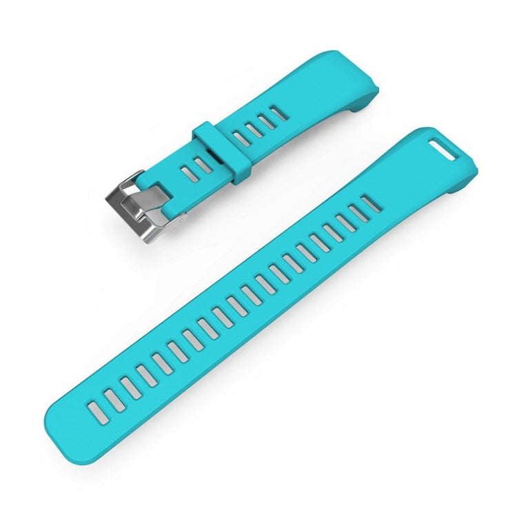 Silicone Sport Watch Band for Garmin Vivosmart HR (Sky Blue) - Watch Bands by buy2fix | Online Shopping UK | buy2fix