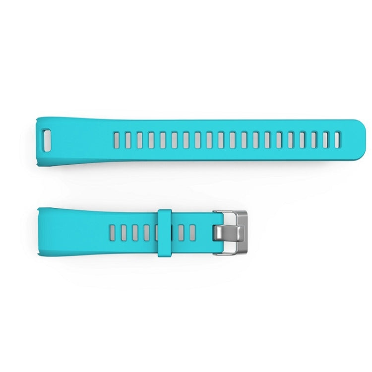 Silicone Sport Watch Band for Garmin Vivosmart HR (Sky Blue) - Watch Bands by buy2fix | Online Shopping UK | buy2fix