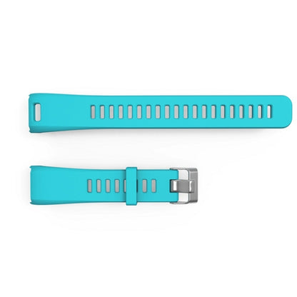 Silicone Sport Watch Band for Garmin Vivosmart HR (Sky Blue) - Watch Bands by buy2fix | Online Shopping UK | buy2fix