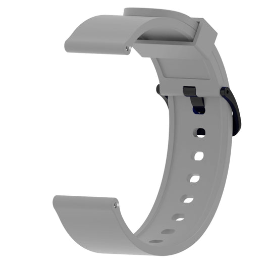 Silicone Glossy Sport Watch Band for Huami Amazfit Bip Lite Version 20mm(Grey) - Watch Bands by buy2fix | Online Shopping UK | buy2fix