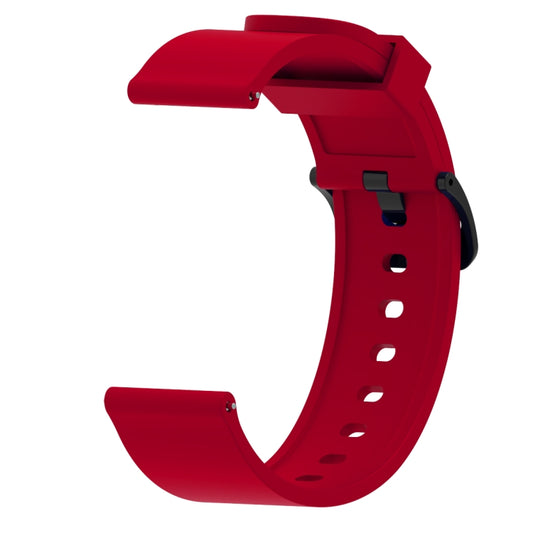 Silicone Glossy Sport Watch Band for Huami Amazfit Bip Lite Version 20mm(Red) - Watch Bands by buy2fix | Online Shopping UK | buy2fix