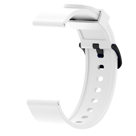 Silicone Glossy Sport Watch Band for Huami Amazfit Bip Lite Version 20mm(White) - Watch Bands by buy2fix | Online Shopping UK | buy2fix