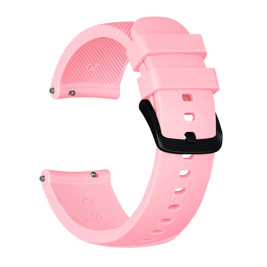 Crazy Horse Texture Silicone Watch Band for Huami Amazfit Bip Lite Version 20mm(Pink) - Watch Bands by buy2fix | Online Shopping UK | buy2fix