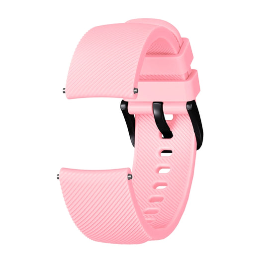 Crazy Horse Texture Silicone Watch Band for Huami Amazfit Bip Lite Version 20mm(Pink) - Watch Bands by buy2fix | Online Shopping UK | buy2fix