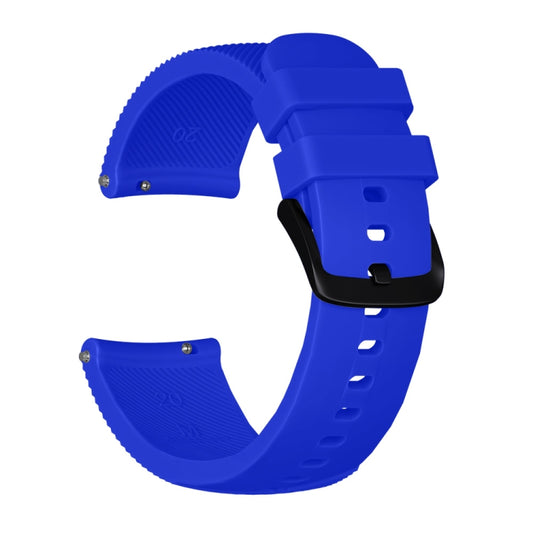Crazy Horse Texture Silicone Watch Band for Huami Amazfit Bip Lite Version 20mm(Blue) - Watch Bands by buy2fix | Online Shopping UK | buy2fix
