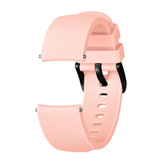 Crazy Horse Texture Silicone Watch Band for Huami Amazfit Bip Lite Version 20mm(Light Pink) - Watch Bands by buy2fix | Online Shopping UK | buy2fix