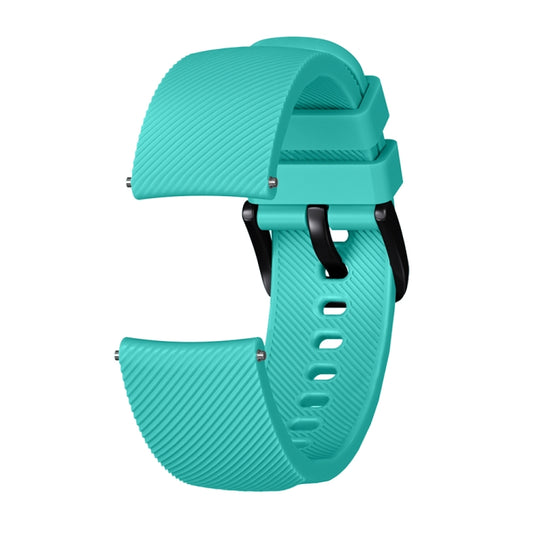 Crazy Horse Texture Silicone Watch Band for Huami Amazfit Bip Lite Version 20mm(Mint Green) - Watch Bands by buy2fix | Online Shopping UK | buy2fix