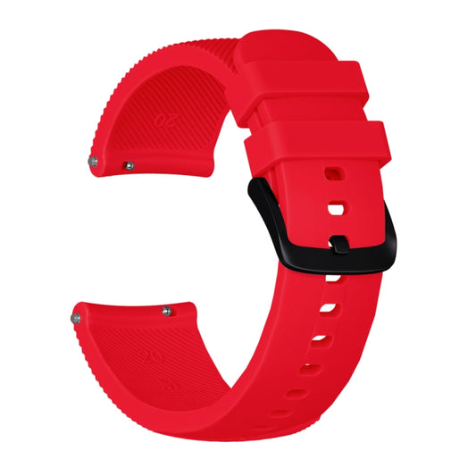 Crazy Horse Texture Silicone Watch Band for Huami Amazfit Bip Lite Version 20mm(Red) - Watch Bands by buy2fix | Online Shopping UK | buy2fix