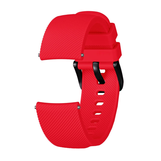Crazy Horse Texture Silicone Watch Band for Huami Amazfit Bip Lite Version 20mm(Red) - Watch Bands by buy2fix | Online Shopping UK | buy2fix