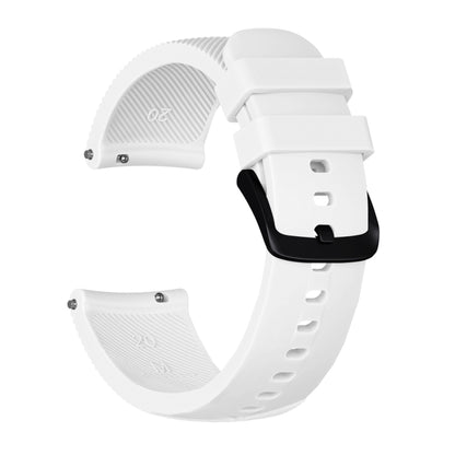 Crazy Horse Texture Silicone Watch Band for Huami Amazfit Bip Lite Version 20mm(White) - Watch Bands by buy2fix | Online Shopping UK | buy2fix