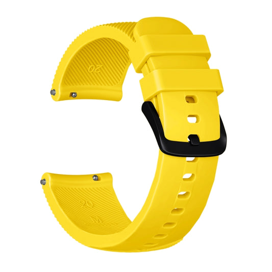 Crazy Horse Texture Silicone Watch Band for Huami Amazfit Bip Lite Version 20mm(Yellow) - Watch Bands by buy2fix | Online Shopping UK | buy2fix