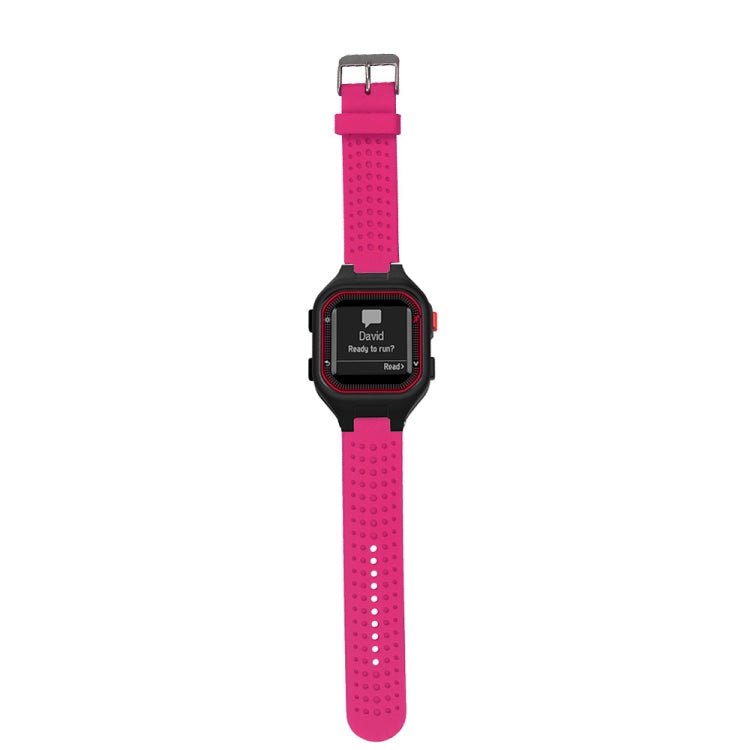 Male Adjustable Watch Band for Garmin Forerunner 25(Rose Red) - Watch Bands by buy2fix | Online Shopping UK | buy2fix