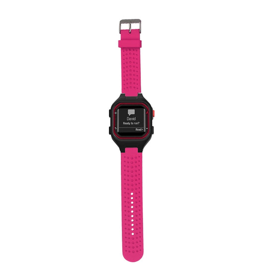 Male Adjustable Watch Band for Garmin Forerunner 25(Rose Red) - Watch Bands by buy2fix | Online Shopping UK | buy2fix