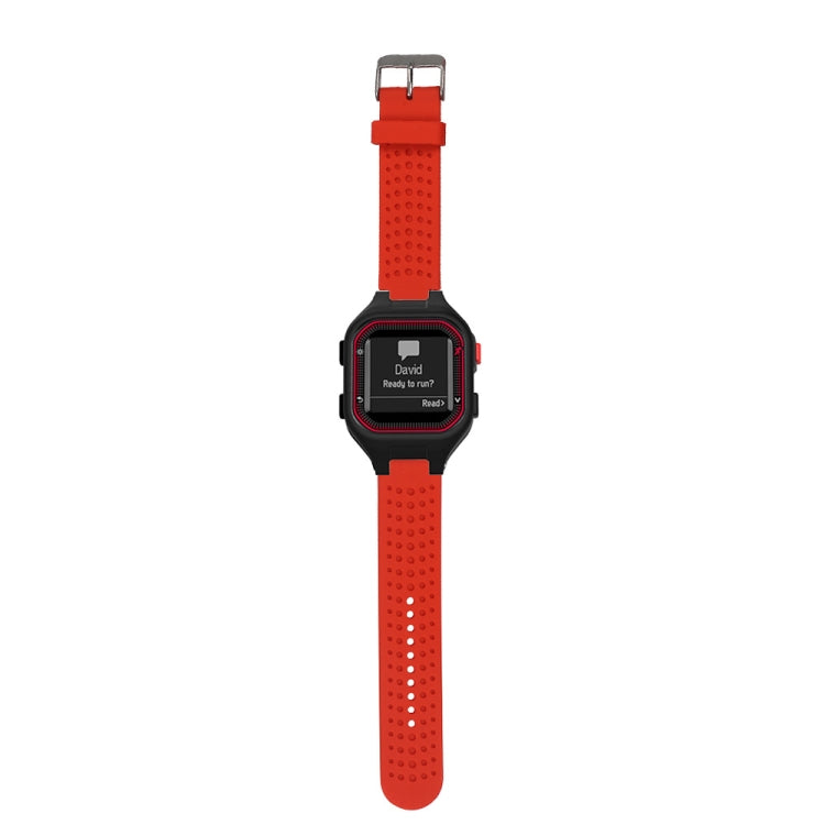 Male Adjustable Watch Band for Garmin Forerunner 25(Red) - Watch Bands by buy2fix | Online Shopping UK | buy2fix