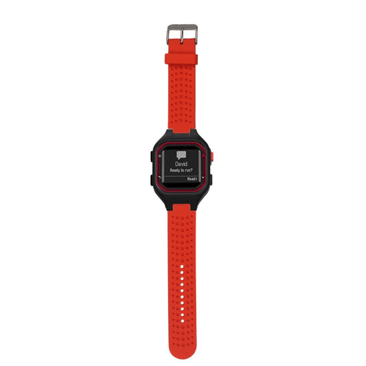 Male Adjustable Watch Band for Garmin Forerunner 25(Red) - Watch Bands by buy2fix | Online Shopping UK | buy2fix