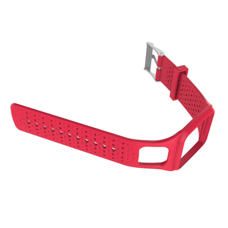 Silicone Sport Watch Band for TomTom 1 Series Runner / Cardio(Red) - Watch Bands by buy2fix | Online Shopping UK | buy2fix