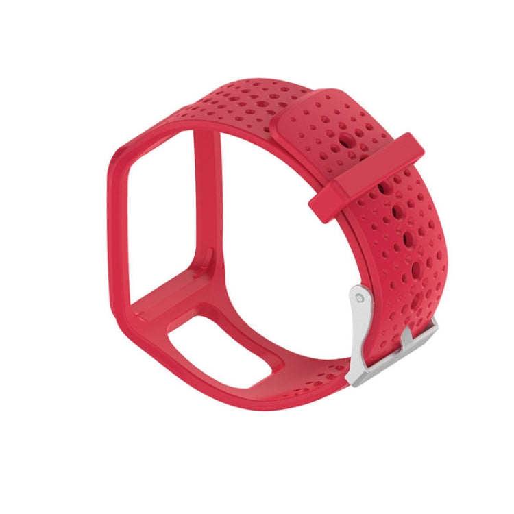 Silicone Sport Watch Band for TomTom 1 Series Runner / Cardio(Red) - Watch Bands by buy2fix | Online Shopping UK | buy2fix