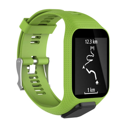Silicone Sport Watch Band for Tomtom Runner 2/3 Series (Green) - Watch Bands by buy2fix | Online Shopping UK | buy2fix
