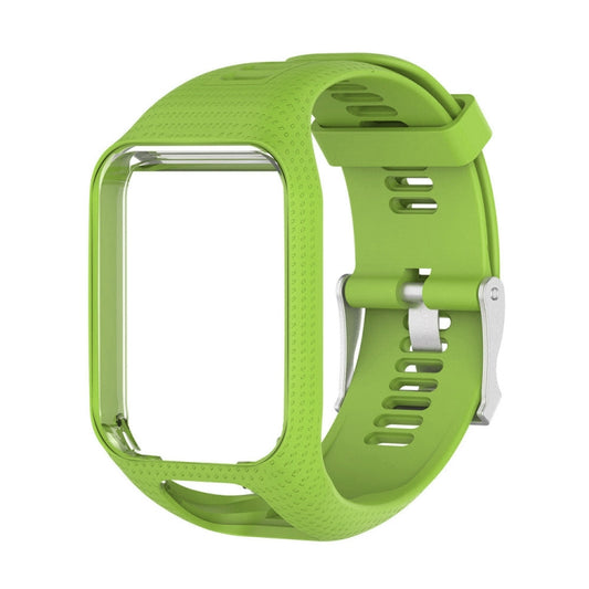Silicone Sport Watch Band for Tomtom Runner 2/3 Series (Green) - Watch Bands by buy2fix | Online Shopping UK | buy2fix