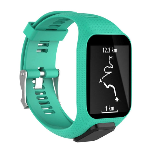 Silicone Sport Watch Band for Tomtom Runner 2/3 Series (Mint Green) - Watch Bands by buy2fix | Online Shopping UK | buy2fix