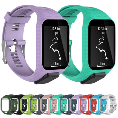Silicone Sport Watch Band for Tomtom Runner 2/3 Series (Black) - Watch Bands by buy2fix | Online Shopping UK | buy2fix