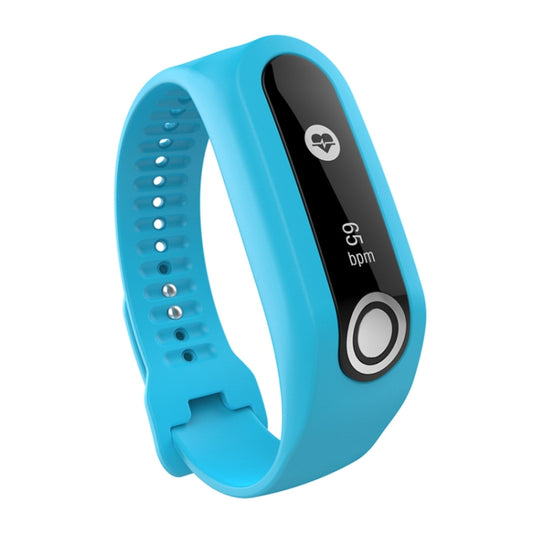 Silicone Sport Watch Band for TomTom Touch(Blue) - Watch Bands by buy2fix | Online Shopping UK | buy2fix