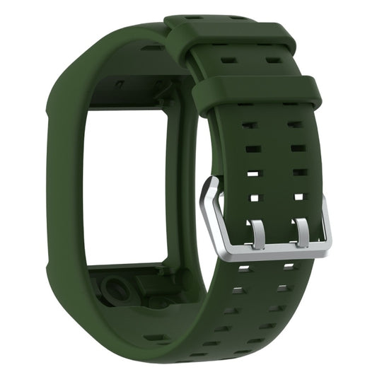 Silicone Sport Watch Band for POLAR M600(Army Green) -  by buy2fix | Online Shopping UK | buy2fix