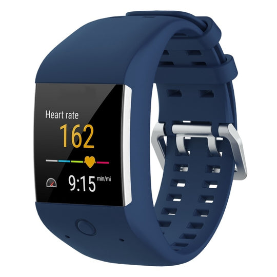 Silicone Sport Watch Band for POLAR M600(Dark Blue)