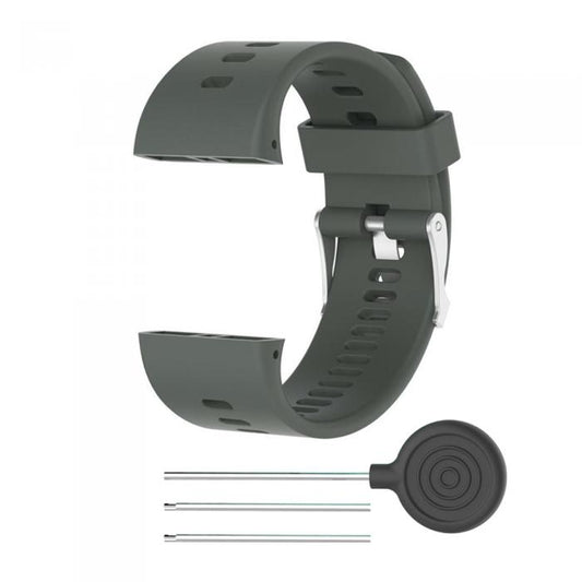 Silicone Sport Watch Band for POLAR V800(Grey) -  by buy2fix | Online Shopping UK | buy2fix