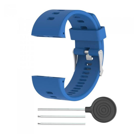 Silicone Sport Watch Band for POLAR V800(Blue) -  by buy2fix | Online Shopping UK | buy2fix