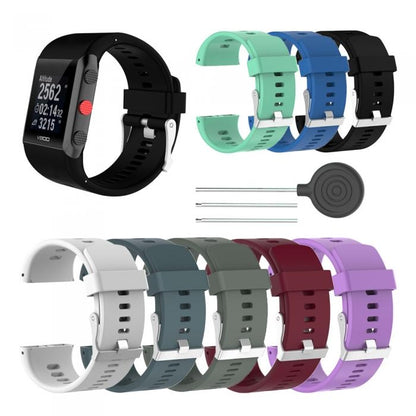Silicone Sport Watch Band for POLAR V800(Purple) -  by buy2fix | Online Shopping UK | buy2fix